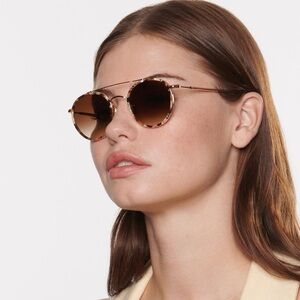 New KREWE Porter 18K Titanium + Capri +
Petal Sunglasses